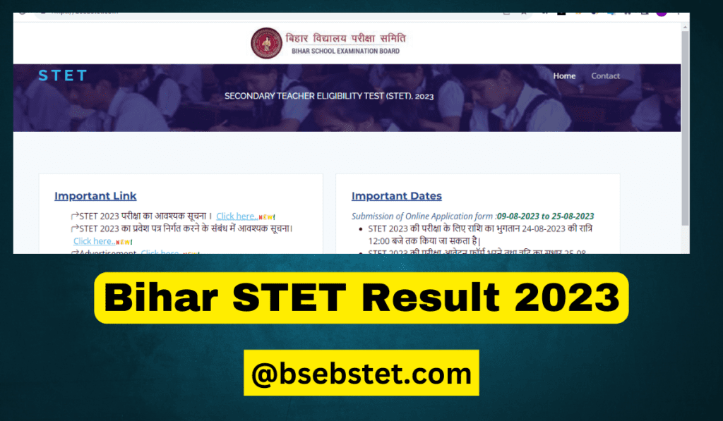 (OUT) Bihar STET Result 2023: Direct Link, Download STET Scorecard