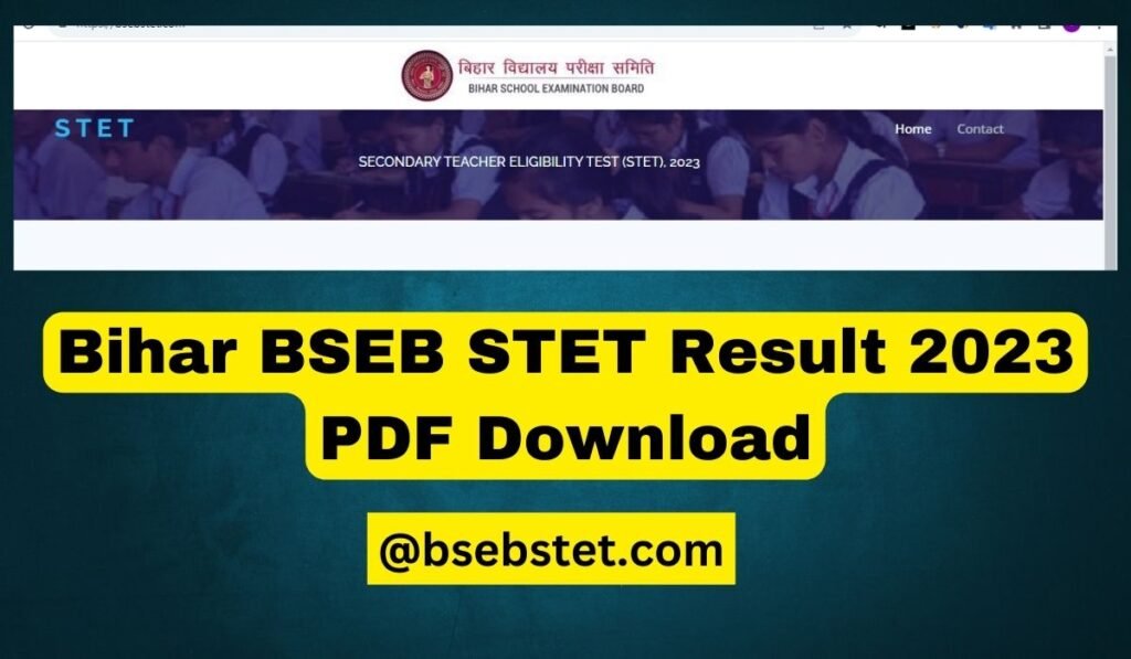 (Release) Bihar BSEB STET Result 2023 PDF Download, Direct Link @bsebstet.com