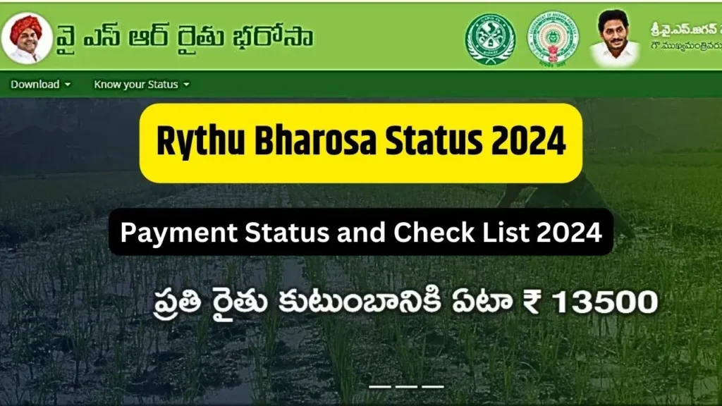 Rythu Bharosa Status 2024: Check Payment Status and List Here, Like this