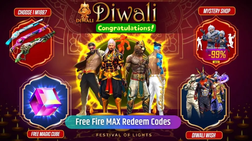 Diwali Event 2024: Here How to Redeem Garena Free Fire MAX Redemption Codes for October 14